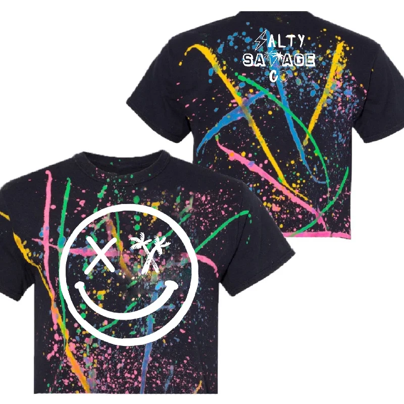 Black Rainbow Splatter