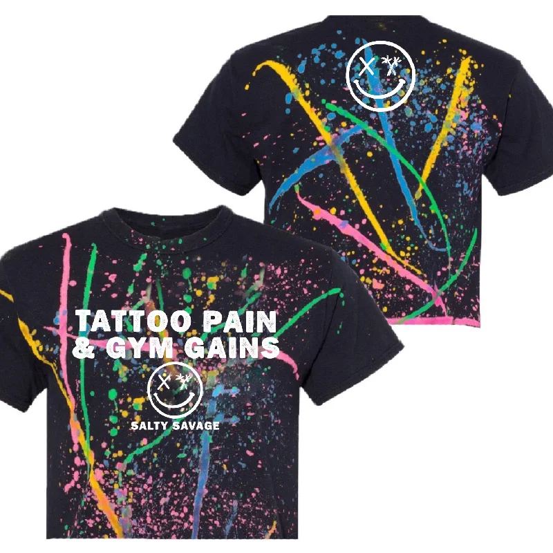 Black Rainbow Splatter