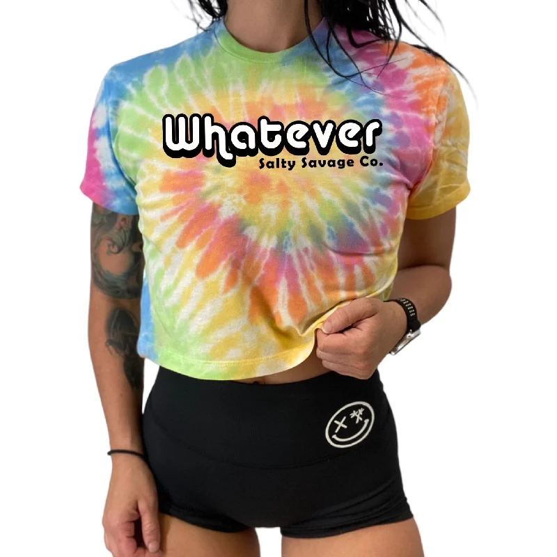 Salty Savage Ladies "Whatever" Crop Tee