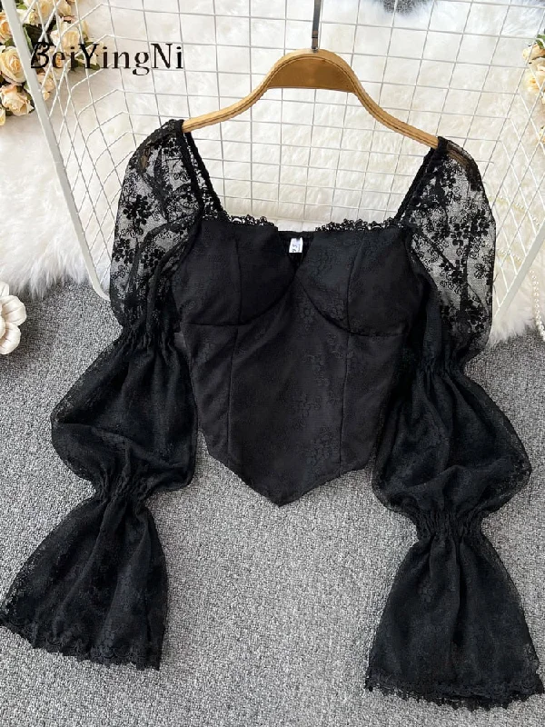 Elegant Lace Crop Top